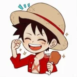 BST 60 Ảnh Luffy Chibi Cute phong cách bo tròn ít chi tiết biểu cảm tinh nghịch