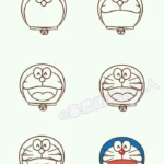 Cách vẽ Doraemon chibi đơn giản cho người mới bắt đầu với từng bước chi tiết