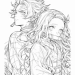 72 Tranh Tô Màu Thanh Gươm Diệt Quỷ đẹp dễ tô từ nhân vật chính đến phản diện