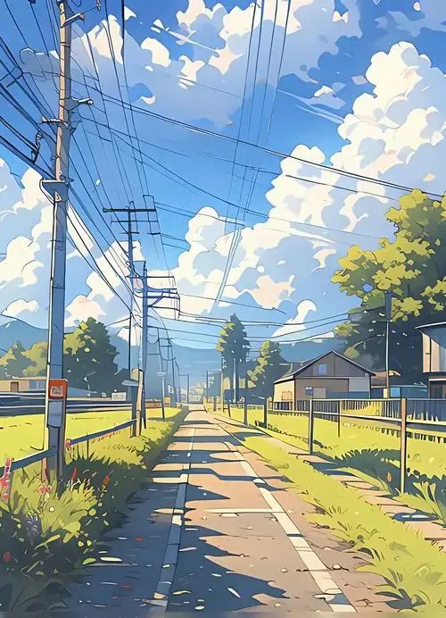 120 Hình Nền Phong Cảnh Anime Cho Điện Thoại với bầu trời mây dày và ánh sáng dịu rất cuốn mắt