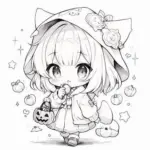 BST 92 Tranh Tô Màu Chibi Cute đơn giản nét to dễ tô bé nào cũng mê